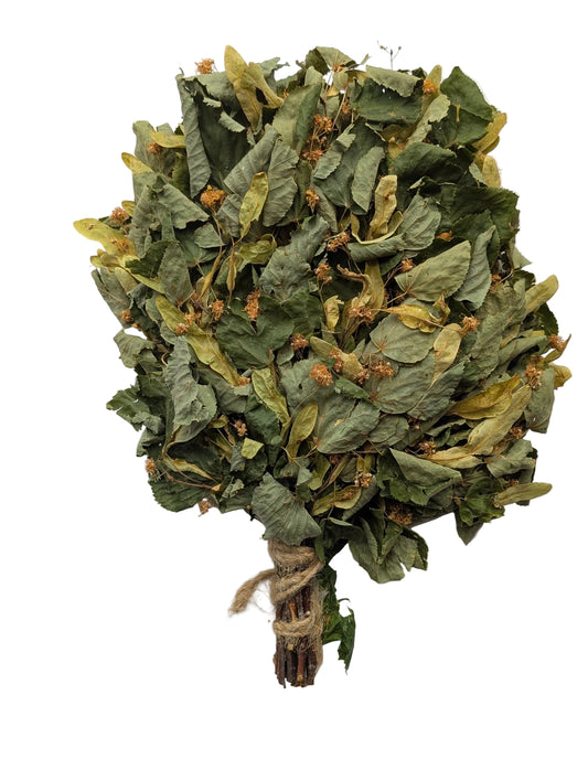 Linden whisk with blossoms