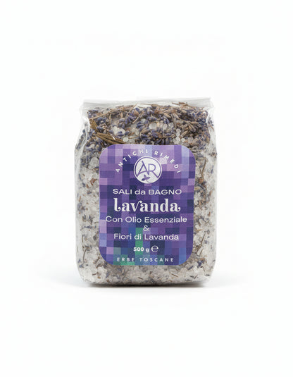 Lavender bath salt 500 GR, Tuscany herbs