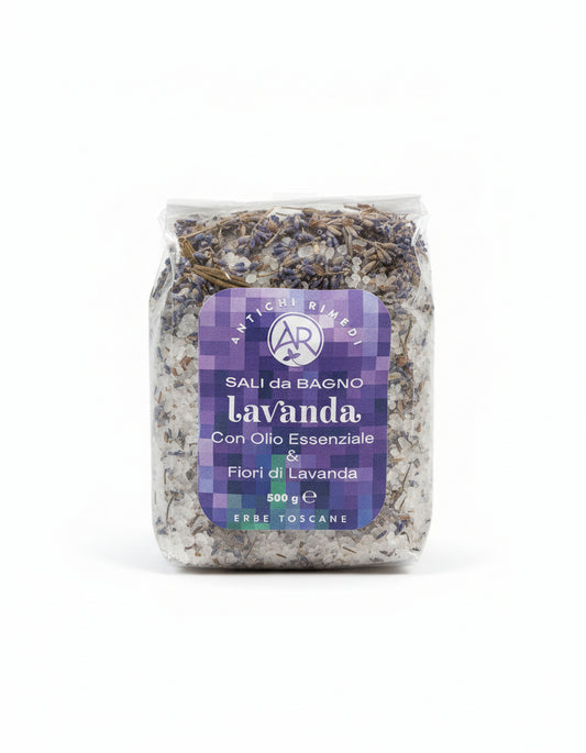 Lavender bath salt 500 GR, Tuscany herbs