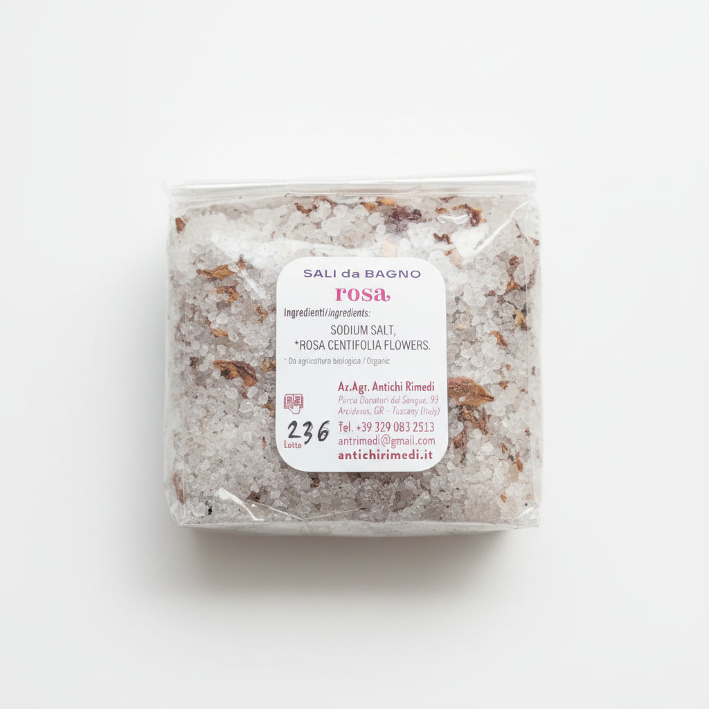 Antique Rose Bath Salts 500 GR, Tuscany herbs